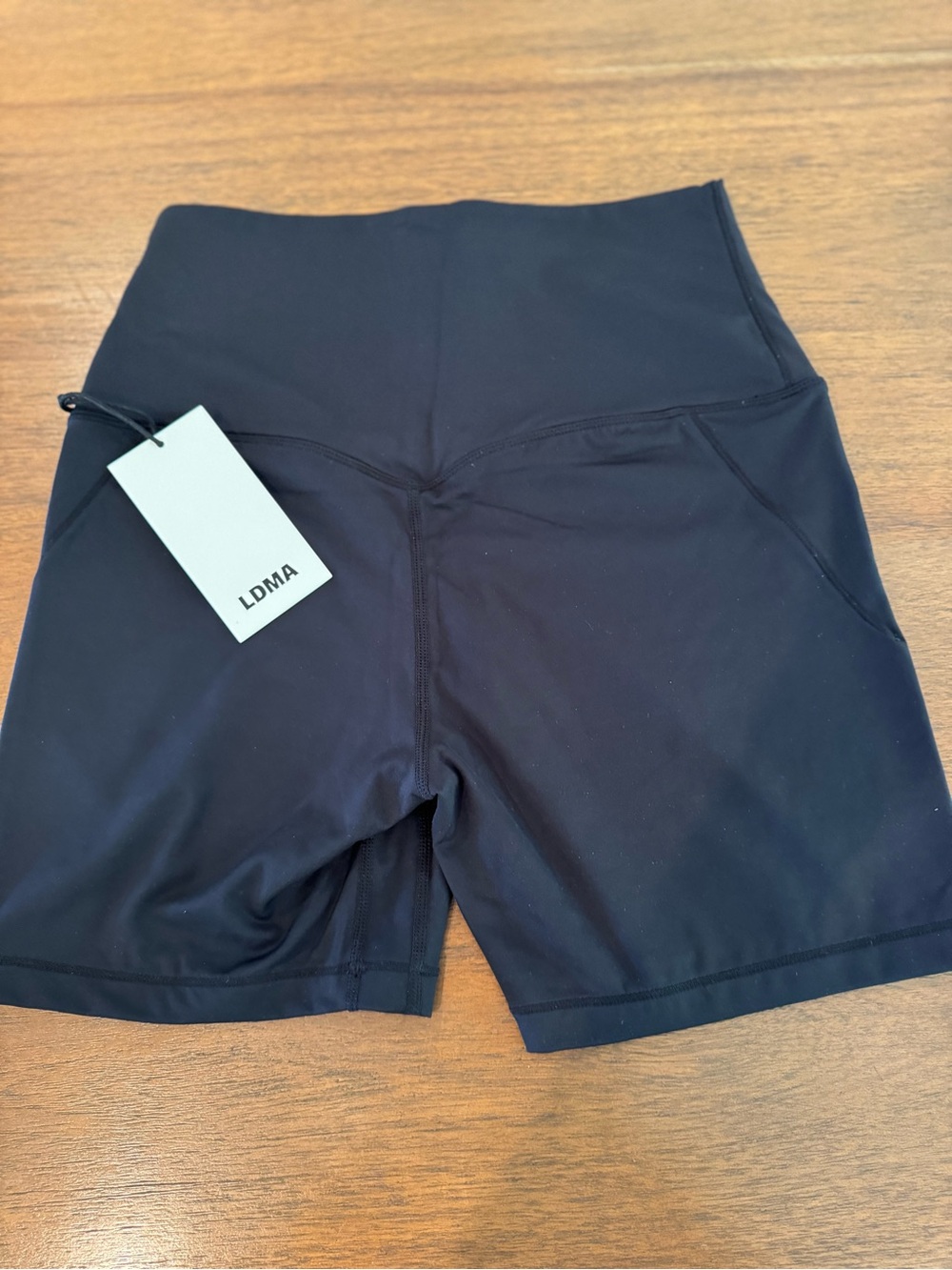 LDMA Black High-Rise Bike Shorts